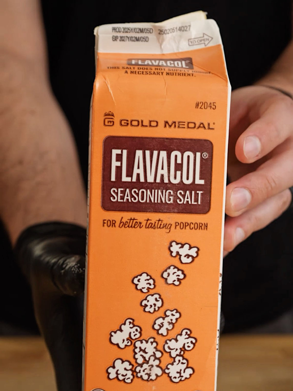 flavacol container for Movie Theater Popcorn Recipe