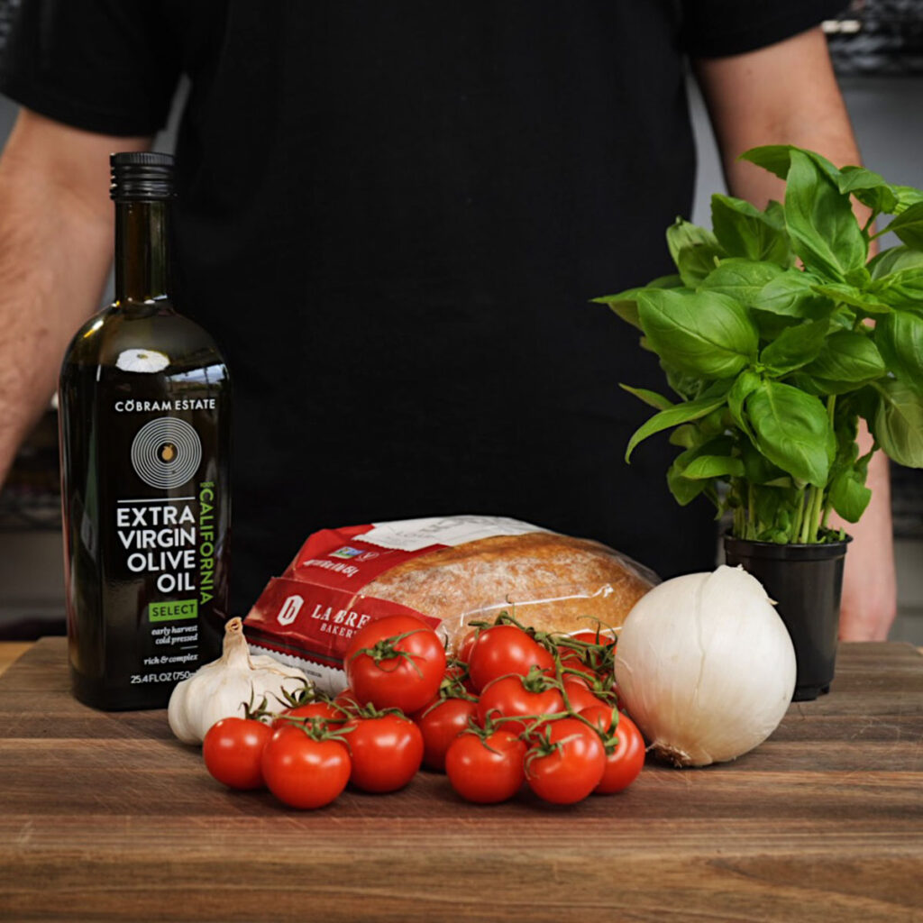Ingredients for Creamy Tomato Basil Soup
