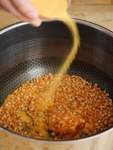 seasoning Movie Theater Popcorn Recipe with flavacol