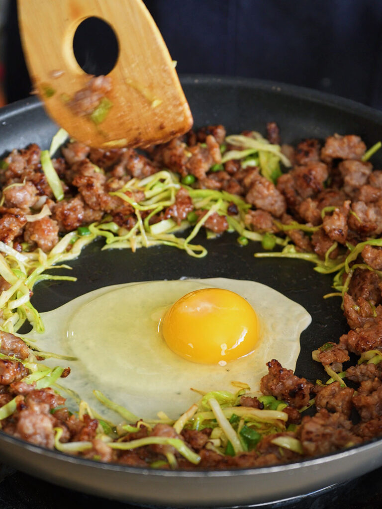 Add The Egg Budget Spicy Pork Ramen